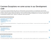 Tablet Screenshot of commonexceptions.blogspot.com