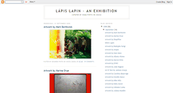 Desktop Screenshot of lapislapinexhibition.blogspot.com