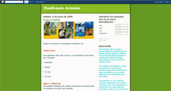 Desktop Screenshot of clasificandoanimales.blogspot.com