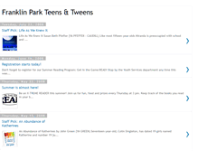 Tablet Screenshot of franklinparkteensandtweens.blogspot.com