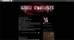 Desktop Screenshot of morbidmisanthrope.blogspot.com