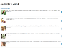 Tablet Screenshot of marianita-world.blogspot.com