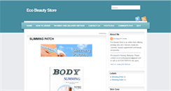 Desktop Screenshot of ecobeautystore-slimming.blogspot.com