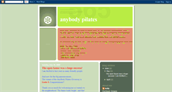 Desktop Screenshot of anybodypilates.blogspot.com
