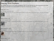 Tablet Screenshot of dancingwithelephants2.blogspot.com