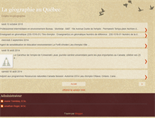 Tablet Screenshot of geographieauquebec.blogspot.com