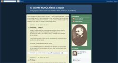Desktop Screenshot of elclientenuncatienelarazon.blogspot.com