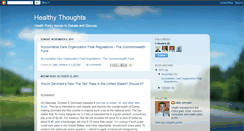 Desktop Screenshot of healthythoughtshealthpolicy.blogspot.com