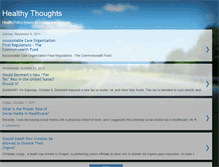 Tablet Screenshot of healthythoughtshealthpolicy.blogspot.com