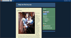 Desktop Screenshot of help-find-my-son.blogspot.com