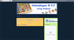 Desktop Screenshot of matematiquesbadalones.blogspot.com