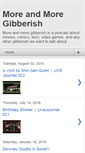 Mobile Screenshot of moreandmoregibberish.blogspot.com