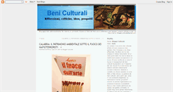 Desktop Screenshot of beniculturali-blog.blogspot.com