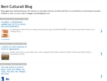 Tablet Screenshot of beniculturali-blog.blogspot.com
