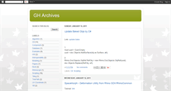 Desktop Screenshot of gharchives.blogspot.com