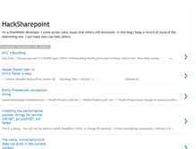 Tablet Screenshot of hacksharepoint.blogspot.com