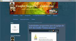 Desktop Screenshot of confersegorbe-castellon.blogspot.com