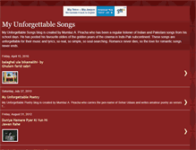 Tablet Screenshot of myunforgettablesongs.blogspot.com