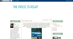 Desktop Screenshot of bdgpriceisright.blogspot.com