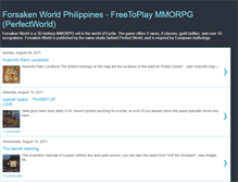 Tablet Screenshot of forsakenworldph.blogspot.com