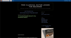 Desktop Screenshot of freeclassicalguitarlessonforbeginner.blogspot.com