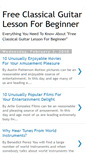 Mobile Screenshot of freeclassicalguitarlessonforbeginner.blogspot.com