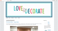 Desktop Screenshot of love2decorate.blogspot.com