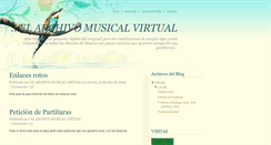 Desktop Screenshot of elarchivomusicalvirtual.blogspot.com