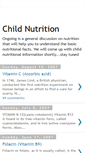 Mobile Screenshot of childnutrition.blogspot.com