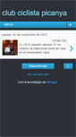 Mobile Screenshot of clubciclistapicanya.blogspot.com