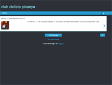 Tablet Screenshot of clubciclistapicanya.blogspot.com