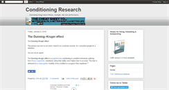 Desktop Screenshot of conditioningresearch.blogspot.com