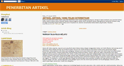 Desktop Screenshot of penerbitanartikel.blogspot.com