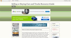 Desktop Screenshot of carsandtrucksresource-guide.blogspot.com