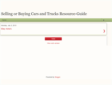 Tablet Screenshot of carsandtrucksresource-guide.blogspot.com