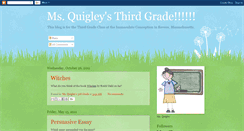 Desktop Screenshot of jquigley3rdgrade.blogspot.com