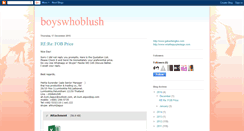 Desktop Screenshot of boyswhoblush.blogspot.com