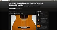 Desktop Screenshot of guitarrascustom.blogspot.com