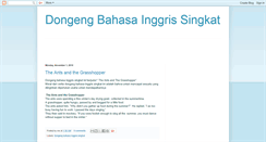 Desktop Screenshot of dongengbahasainggrissingkat.blogspot.com