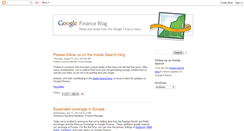 Desktop Screenshot of googlefinanceblog.blogspot.com