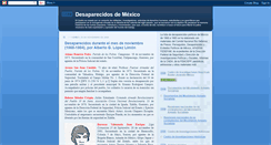 Desktop Screenshot of desaparecidosdemexico.blogspot.com