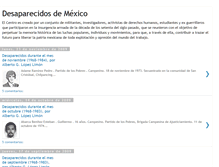 Tablet Screenshot of desaparecidosdemexico.blogspot.com