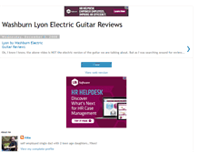 Tablet Screenshot of lyonbywashburnelectricguitarreviews.blogspot.com