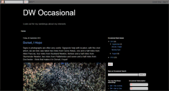 Desktop Screenshot of dw-occasional.blogspot.com