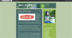 Desktop Screenshot of alicesappetite.blogspot.com