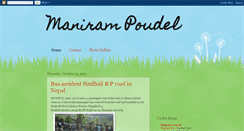 Desktop Screenshot of manirampoudel.blogspot.com