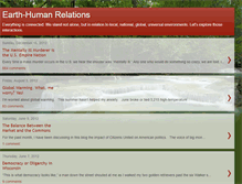 Tablet Screenshot of earth-humanrelation.blogspot.com