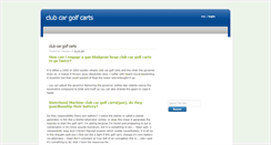 Desktop Screenshot of clubcargolfcarts.blogspot.com