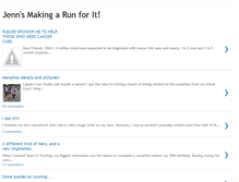 Tablet Screenshot of jennmakingarunforit.blogspot.com