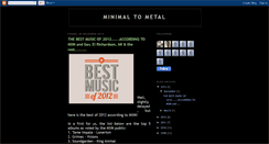 Desktop Screenshot of minimaltometal.blogspot.com